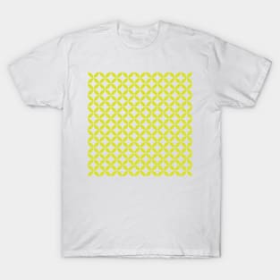 Retro Circles and Diamonds yellow 3 T-Shirt